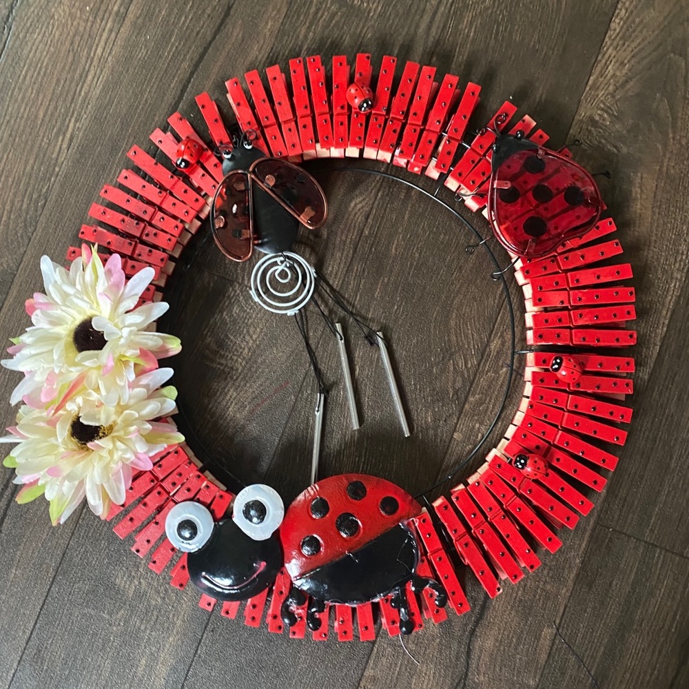 Ladybugs wreath